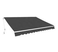 vidaXL Folding Awning Manual Operated 500cm Anthracite Canopy Solar Shade