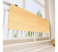 Folding Balcony Window Sill Shelf Extender for Plants & Cats Narrow Desk Gap Filler Natural Wood 70x25cm (27.6x9.8in) - Perfect Home Decor