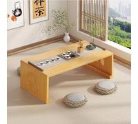 Folding Bamboo Coffee Table - Traditional Solid Wood Japanese Coffee Table,Tatami Floor Table For Sitting On The Floor| With Traditional Carving|Smooth Edges Small Wooden Table|Supports 100kg