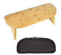 Folding Bamboo Meditation Chair - Seiza Bench Kneeling Stool for Vipassana & Transcendental Meditation Portable & Comfortable Meditation Seat for Mindfulness Practice