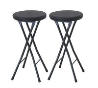 Folding Bar Stool Backless Foldable Chair for Kitchen & Rec Room, Portable Counter Stool Set, Space Saving Furniture for Home Use