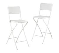 Folding bar stool Portable Bistro Chairs Lightweight Easy Clean High Back Stool