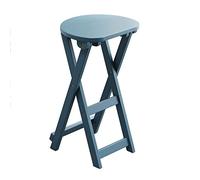 Folding Bar Stool Solid Wood Kitchen Chair Portable Seat for Small Spaces Easy Storage Space Saving Compact Design Counter Height Multi-Purpose for Home Kitchen Island Indoor Use