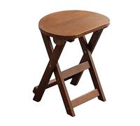 Folding Bar Stool Solid Wood Kitchen Chair Portable Seat for Small Spaces Easy Storage Space Saving Compact Design Counter Height Multi-Purpose for Home Kitchen Island Indoor Use