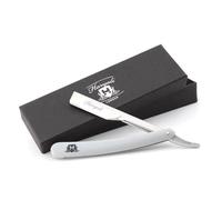 Folding Barber Shaving Razor/Straight Cut Throat Razor in Grey for Men's Comes with Leather Pouch for Men