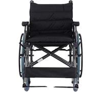 Folding Bariatric Self Propelling Wheelchair with Flip Up Armrests, Fold Down Backrest and Storage Bag, 56cm Widened