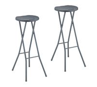 Folding barstools Backless Bar Chairs Portable Patio Stools Lightweight