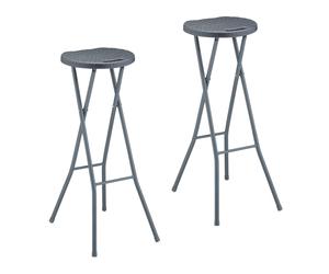 Folding barstools Backless Bar Chairs Portable Patio Stools Lightweight