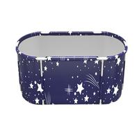 Folding Bath Tub Large Soaking Solid Anti-Slip Folding Tub Hot Ice Bath | Insulated for Home Bathroom Indoor Outdoor Adults Children