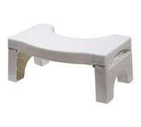 Folding Bathroom Toilet Squat Stool - Easy to Clean - Fits Neatly Around Toilet Loops Multi One Size