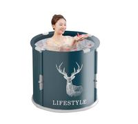 Folding Bathtub, Folding Bathtub for Adults,Foldable Dive Pool with Ice Barrel | Adult Folding Bathtub, Freestanding Bathtubs, Hot Bath and