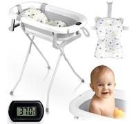 Folding bathtub for children, infants with a frameRicokids RK-287 white and gray