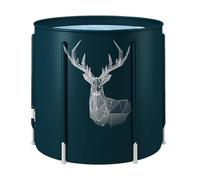 Folding Bathtub - Portable Deep Soak Tub, Lightweight Bath Barrel | Compact Home Spa Design, Easy Setup Frame, Space-Saving Relaxation Basin Supports Solo Traveler Use, Small Apartment Comfort
