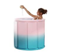Folding Bathtub | Portable Soaking Tub - Waterproof Whole Body Home Tub for Camping, Senior Adults, Travel and Shower Tub for Youth