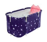 Folding Bathtub, Portable Tub, Bathing Bucket with Ergonomic Seat & Thermal Lid, Leak-Proof Design for Adults, Indoor Outdoor Use, Camping, Travel, Beach, Daily Home Spa