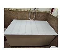 Folding Bathtub Tray PVC Bathtub Cover 1.2cm Thickness Water Proof Dust Board Shutter Bath Lid Bathtub Insulation Cover for Phone Tablet Bracket Customizable(80x180x1.2cm)