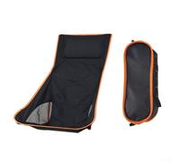 Folding Beach Chair Replacement Fabric Designed for Standard Frame Dimensions and Easy Carry Storage (Orange-Edged)