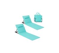Folding Beach Sunlounger, Lake Blue / 1