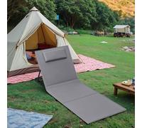 Folding Beach Sunlounger, Slate Grey / 1