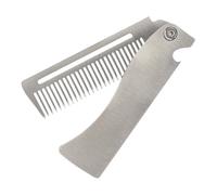 Folding Beard Comb - Pocket Comb | Combs, Men's combs, 12 cm stainless steel foldings styling tool, pockets grooming accessory, Beards hair shaping for daily care travel barber use