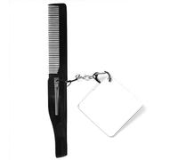Folding Beard Comb With Mirron Pocket Comb Anti-Static Hair Comb Bread Mustache Comb For Man
