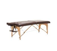 Folding Beauty Massage Bed,Body Acupuncture Therapy Tattoo Portable Height-Adjustable Bed,Suitable for Salon(Brown)