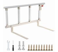 Folding Bed Rail for Seniors Adults, Bedside Safety Guard with Handle, Elderly Fall Prevention Support Bar, Portable Bed Assist Rail for Home Bedroom