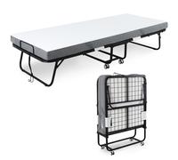 Homcom Guest Mattress & Base Folding Portable Single