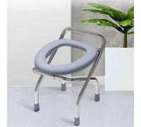 Folding Bedside Commode Chair - Three-in-One Toilet Aid for Adults, Disabled & Elderly, Easy Transfer Design