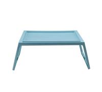 Folding Bedside Table, Portable Laptop Desk for Bed, Compact Gaming and Study Table, Space-Saving Design for Dorm, Balcony, and Window Nook (Blue)