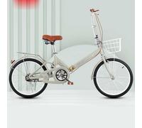 Folding Bicycle 22 Inch Shock-Absorbing City Bicycle Portable Single Speed Bicycle Ultra-Light C,20 inches