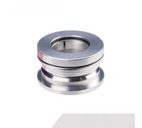 Folding Bicycle 44mm Internal Integrated Headset with Sealed Bearings and CNC Machined Aluminum Cups for Dahon P8 SP18 Compatibility (Silver)