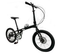 Folding Bicycle Magnesium Alloy Frame 7-Speed Lightweight for Commuting Leisure City Riding