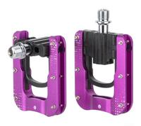Folding Bicycle Pedals for Brompton Commute Travel | One-hand fold mechanism, CNC aluminum body, triple bearing system, rust resistant, easy storage