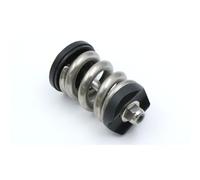 Folding bicycle titanium spring shock absorber for brompton Pline Tline Suspension vibration absorption (silver)