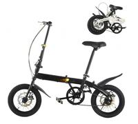 Folding Bicycle with Lightweight Frame and Disc Brakes for Commuting and Urban Travel