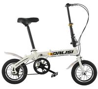 Folding Bike, 14/16 Inch Lightweight Portable Bicycle for Adults, Variable Speed City Commuter Bike for Students