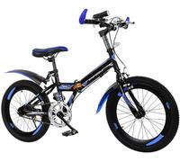 Folding Bike 22/24 inch high carbon steel frame boys and girls student bicycle children's mountain bike A,18 inches