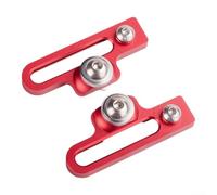 Folding Bike Brake Caliper Extension Bracket, CNC Aluminum Alloy Extender for 406 451 Wheels, Converts Short to Long Reach, Lightweight Adapter for Road Calipers on Foldable Bicycles(Red)
