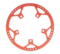 Folding Bike Chainring Aluminum Alloy CNC Machined 53T Round Chainwheel Wear Resistant Protective Gear for Bicycle Enthusiasts and Commuters (Red)