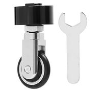 Folding Bike Easy Wheel Wear Resistant Push Caster Wheel Aluminum Alloy for K3PLUS 412 Folding Bike 33.9mm Seatpost Auxiliary 29.9 x 28.6mm (Silver)