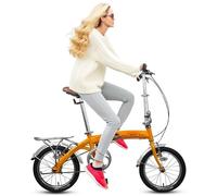 Folding Bike For Adults, Road Bikes, Aluminium, City, 16 Inch, Commuter, Portable, Lightweight, Urban Bicycle Solution(B)