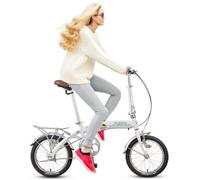 Folding Bike For Adults, Road Bikes, Aluminium, City, 16 Inch, Commuter, Portable, Lightweight, Urban Bicycle Solution(A)