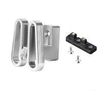 Folding Bike Front Carrier Block Bracket for Brompton and For DAHON, Stable and Lightweight Frame Mount with One Click and Easy Disassembly (silver)