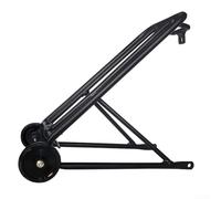 Folding Bike Luggage Shelf 16 * 1-3/8 with Wheels | 34cm length, 14cm width, 21cm height, precise fit for Brompton 16*1-3/8 tires, compact design