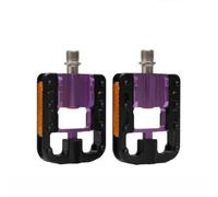 Folding Bike Pedals with Triple Bearing System, CNC | Neo and Most Quick-Fold Bicycles, Smooth Low-Resistance Riding, Black Silver Pink Orange Purple