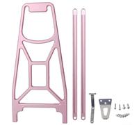 Folding Bike Rear Luggage Rack, CNC Aluminum Alloy Carrier, For Brompton, For P Line/C Line, Lightweight Build, Stable Support, Easy Installation(Pink)