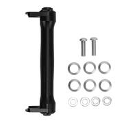 Folding Bike Wheel Extension Rod, Aluminum Alloy Telescopic Bar, Silver - Adjustable Length, Secure Connection, Lightweight Portable Design (Black)