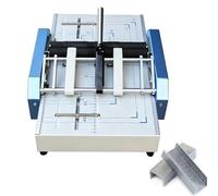 Folding Binding Machine 2-in-1, A3 Booklet Maker, Letter Paper Folder 5.83x8.27-11.69x16.54 Inches, Staples 24/6, 200-300 Books/Hour for Office Home