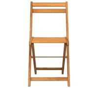 Folding Bistro Chairs Garden Chair Outdoor Chair Solid Wood Acacia vidaXL